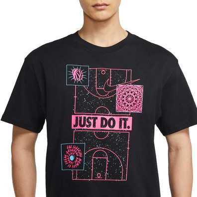 Nike "Just Do It." Men's Basketball T-Shirt "Black/Pink"