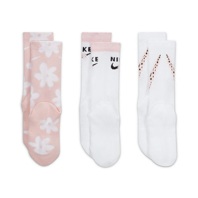 Nike Kids' Cushioned Crew Socks (3 Pairs) "Mulicolor"