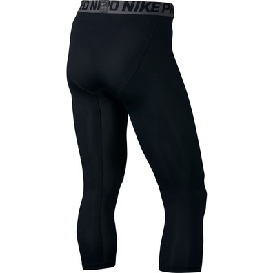 Nike Pro Men's Training 3/4 Training Tights (010/Black/Dark Grey/White)