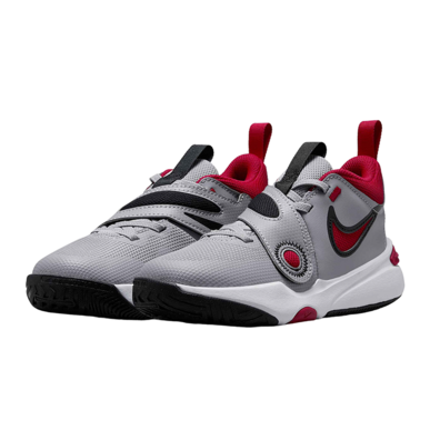 Nike Team Hustle D 11 (PS) "Grey GymRed"