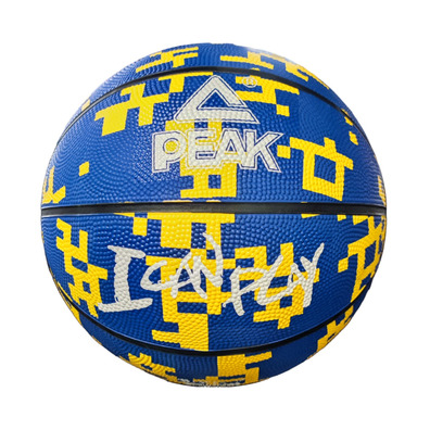 Peak Basketaball Ball "I Cam Play Blue-Yellow" (Size 7)