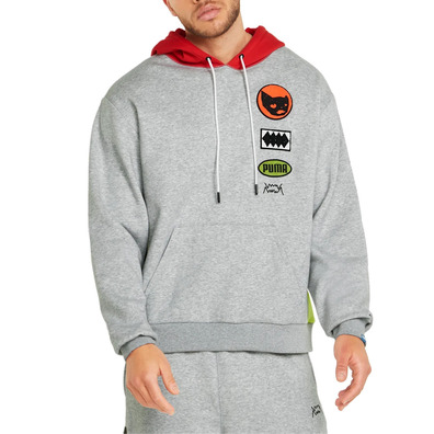 Puma Basketball Playbook Pullover "Light Gray Heather"