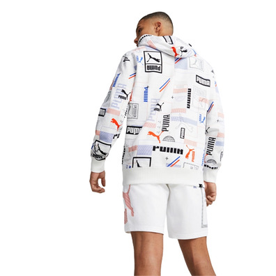 Puma CLASSICS GEN. PUMA AOP Hoodie TR "White-AOP"