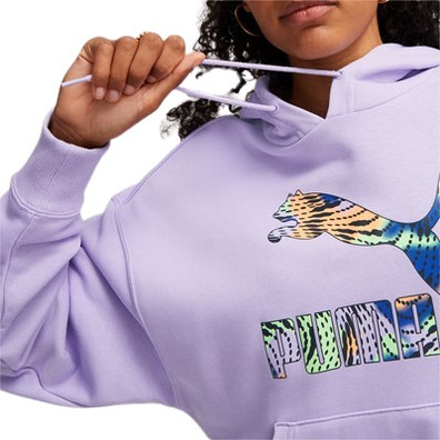 Puma Classics Logo Infill Hoodie TR "Vivid Violet"