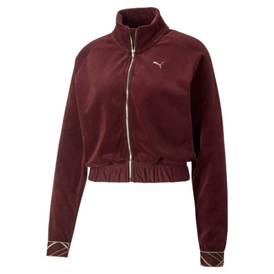 Puma Deco Glam Velour Full Zip (Aubergine)