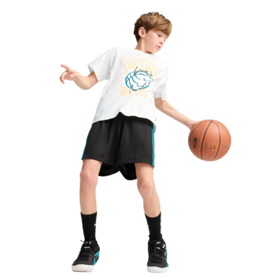 Puma Junior Basketball Winning Shot Tee "White"