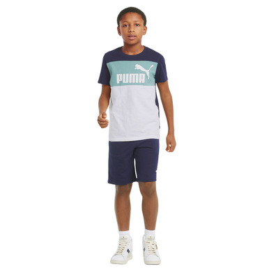 Puma Junior ESS+ Colorblock Tee