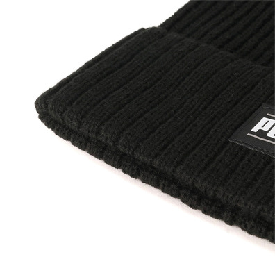 Puma Ribbed Classic Cuff Beanie (black)