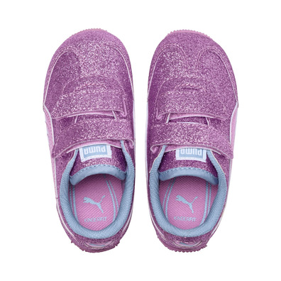 Puma Whirlwind Glitz V Kids Trainers (Orchid/CERULEAN)