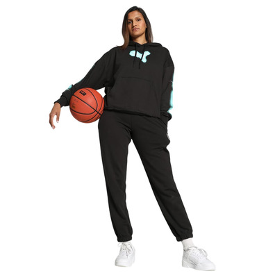 Puma Womans Basketball Art-Hitect Sparkle OS Hoodie "Black"