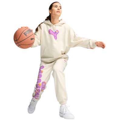 Puma Womans Basketball Art-Hitect Sparkle Sweatpant "Alpine Snow"