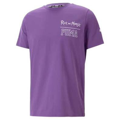 PUMA x Rick and Morty Sanchez Wuz Here Tee "Royal Lilac"