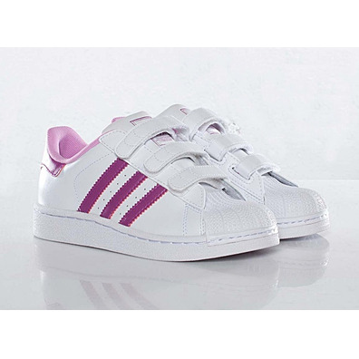 Adidas Superstar (28-35)(branco/roxo)