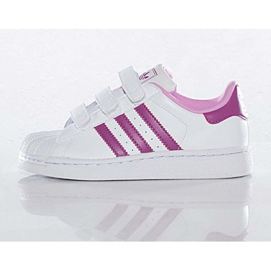 Adidas Superstar (28-35)(branco/roxo)