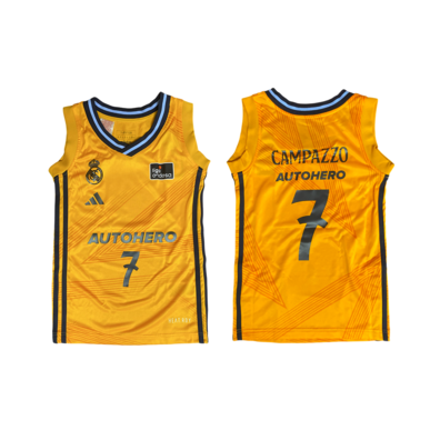 R. Madrid Camiseta ACB Basket Niñ@ 2ª Equip 24/25 # 7 CAMPAZZO #