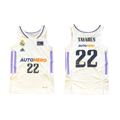 Real Madrid Camiseta Basket Niñ@ 1ª Equipación # 22 TAVARES #