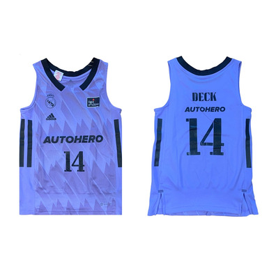 Real Madrid Camiseta Basket Niñ@ 2ª Equipación # 14 DECK #