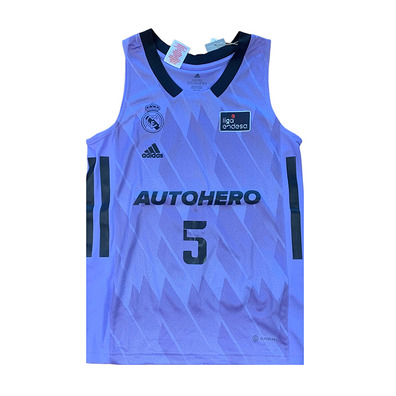 Real Madrid Camiseta Basket Niñ@ 2ª Equipación # 5 RUDY #