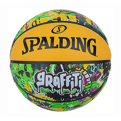 Spalding Graffiti Rubber Green/Yellow (Talla 7 )