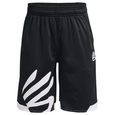 UA Boys Curry Big Splash Short "Black-White"