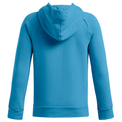 UA Boys' Rival Fleece Big Logo Hoodie "Blue"