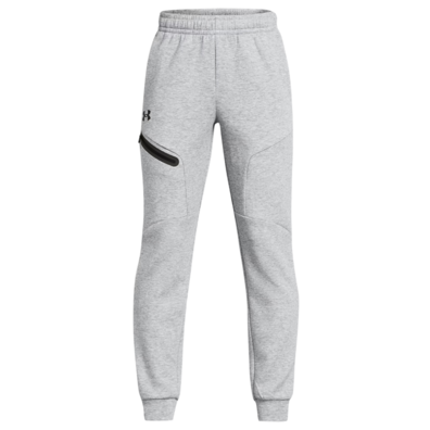 UA Boys Unstoppable Fleece Joggers "Mod Gray Light Heather"