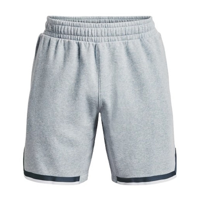 UA Curry Curry Fleece 9" Short "Harbor Blue FH-Gray"