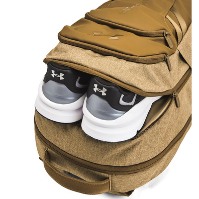 UA Hustle Pro 6.0 Backpack "Coyote Brown Full Heather"