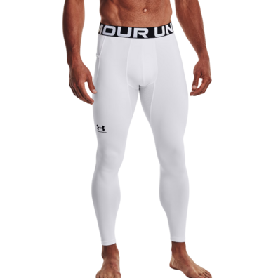 UA Men's ColdGear® Armour Leggings "White"