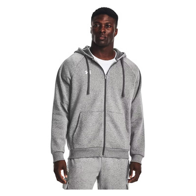 UA Rival Fleece FZ Hoodie "Castlerock Light Heather"