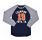 Champion Camiseta Niño M/L Atlhletic Logo Crewneck T-Shirt (marino)