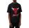 New Era NBA Chicago Bulls Logo Script Mesh Oversize Tee "Black"