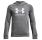 UA Boys' Rival Fleece Big Logo Hoodie "Castlerock Light Heather"