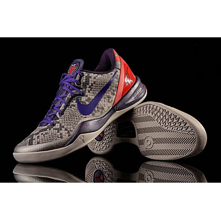 Kobe 8 System "Mine Grey" (003/gris/purple/rojo)