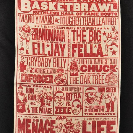 K1X Camiseta Basketbrawl (Preto/Vermelho)