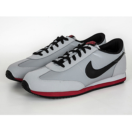 Nike Oceania Leather (cinza/preto/vermelho)