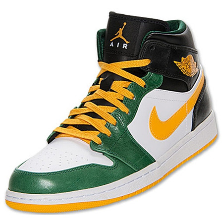 Air Jordan 1 Mid "Greenish" (307/verde/amarillo/blanco)