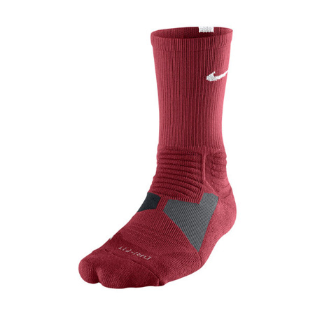 Calcetines Nike Hyper Elite Basket Crew (661/rojo oscuro/blanco)