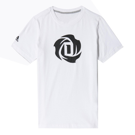 Adidas Graphic Logo D-Rose Tee Kids (white/black)