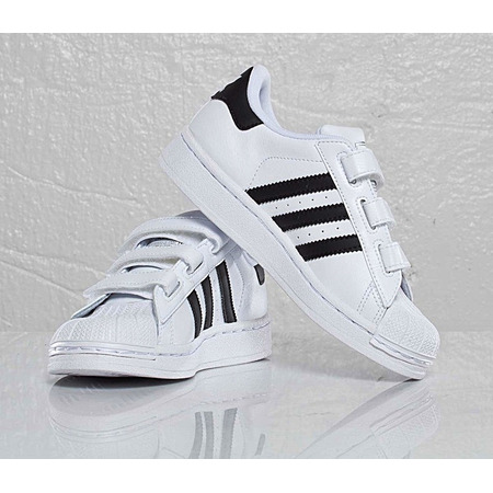 Adidas Superstar 2 CF C (28-35)(branco/preto)