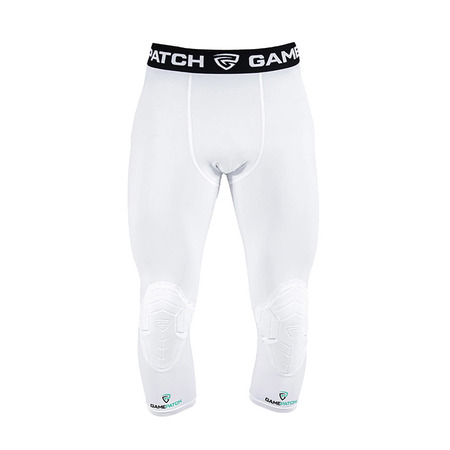 3/4 Tights with Knee Padding "White"