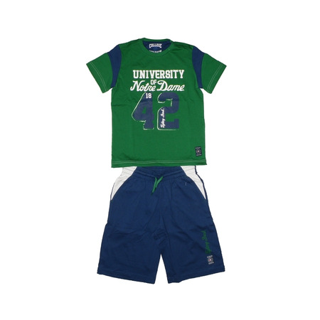 Champion University Of Notre Dame Set Kids (green/navy)