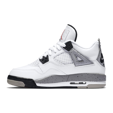 Jordan 4 Retro BP "White Cement" (104/white/red/black/silver)