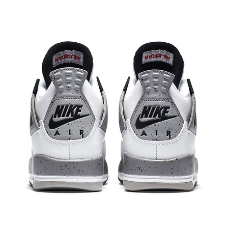 Jordan 4 Retro BP "White Cement" (104/white/red/black/silver)