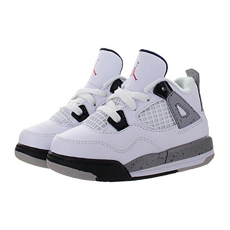 Jordan 4 Retro Bt "White Cement" (104/white/red/black/silver)