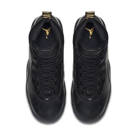 Air Jordan Retro 10 "NYC" Niñ@ (012/black/dark grey/metalic gold)