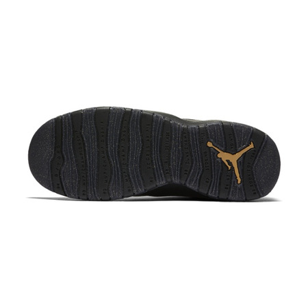 Air Jordan Retro 10 "NYC" Niñ@ (012/black/dark grey/metalic gold)