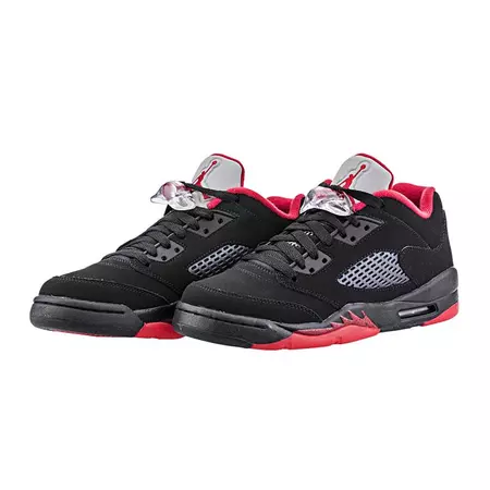 Air Jordan 5 Retro Low (GS) "Alternate 90" (001/black/gym red)