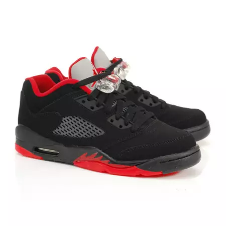 Air Jordan 5 Retro Low (GS) "Alternate 90" (001/black/gym red)