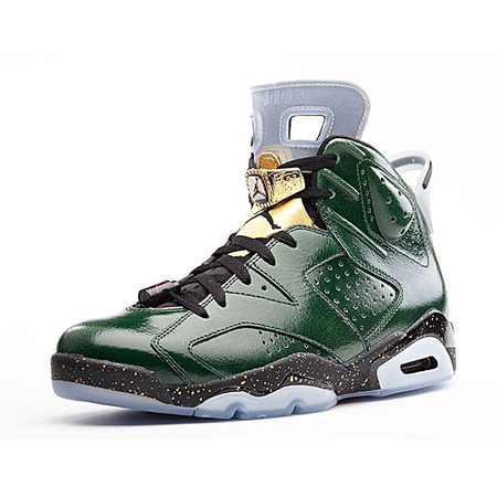 Air Jordan Retro VI "Champagne" (350/verde/dorado/negro/blanco)